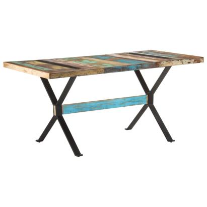 Masă de bucătărie, 160x80x76 cm, lemn masiv reciclat GartenMobel Dekor