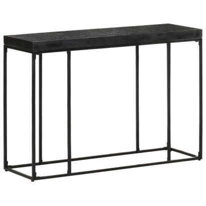 Masă consolă, negru, 110x35x76 cm, lemn masiv acacia și mango GartenMobel Dekor