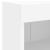 Comode TV de perete cu lumini LED, 4 piese, alb GartenMobel Dekor
