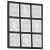 Panouri de perete sculptate manual, negru/alb, 60x60x1,5 cm MDF GartenMobel Dekor