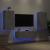 Comode TV de perete cu lumini LED, 3 piese, gri beton GartenMobel Dekor