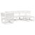 Set mobilier relaxare de grădină 5 piese alb lemn masiv de pin GartenMobel Dekor