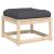 Set mobilier de grădină cu perne, 8 piese, lemn masiv de pin GartenMobel Dekor