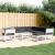Set mobilier grădină cu perne, 8 piese, alb, lemn masiv de pin GartenMobel Dekor