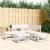Set canapea de grădină, 5 piese, alb, lemn masiv de pin GartenMobel Dekor