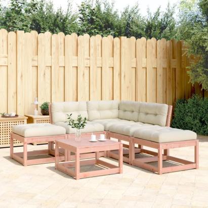 Set mobilier de grădină cu perne, 5 piese, lemn masiv douglas GartenMobel Dekor