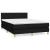 Pat box spring cu saltea, negru, 140x190 cm, textil GartenMobel Dekor