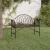 Bancă de grădină cu 2 locuri, negru, 128 cm, oțel GartenMobel Dekor
