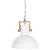 Lampă suspendată industrială 25 W alb 42 cm, mango E27, rotund GartenMobel Dekor