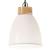 Lampă suspendată industrială, alb, 23 cm, lemn masiv&fier, E27 GartenMobel Dekor
