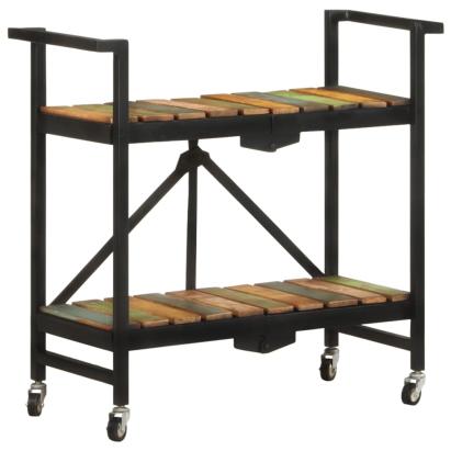 Cărucior de bucătărie, 87x36x81 cm, lemn masiv reciclat GartenMobel Dekor