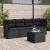 Set mobilier de grădină cu perne, 5 piese, negru, poliratan GartenMobel Dekor