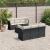 Set canapele de grădină cu perne, 7 piese, negru, poliratan GartenMobel Dekor
