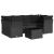 Set canapele de grădină cu perne, 7 piese, negru, poliratan GartenMobel Dekor