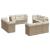 Set canapele de grădină cu perne, 12 piese, bej, poliratan GartenMobel Dekor