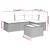 Set mobilier de grădină cu perne, 5 piese, negru, poliratan GartenMobel Dekor