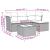 Set mobilier de grădină cu perne, 5 piese, negru, poliratan GartenMobel Dekor