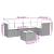 Set mobilier de grădină cu perne, 6 piese, negru, poliratan GartenMobel Dekor