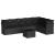Set mobilier de grădină cu perne, 8 piese, negru, poliratan GartenMobel Dekor