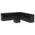 Set canapele de grădină cu perne, 10 piese, negru, poliratan GartenMobel Dekor