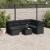 Set mobilier de grădină cu perne, 8 piese, negru, poliratan GartenMobel Dekor