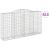 Coșuri gabion arcuite 3 buc, 300x50x160/180 cm, fier galvanizat GartenMobel Dekor