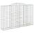 Coșuri gabion arcuite 11 buc, 300x50x180/200 cm fier galvanizat GartenMobel Dekor