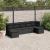 Set canapele de grădină cu perne, 7 piese, negru, poliratan GartenMobel Dekor