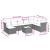 Set mobilier de grădină cu perne, 9 piese, negru, poliratan GartenMobel Dekor