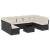 Set canapele de grădină cu perne, 10 piese, negru, poliratan GartenMobel Dekor