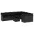 Set canapele de grădină cu perne, 10 piese, negru, poliratan GartenMobel Dekor