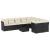 Set canapele de grădină cu perne, 10 piese, negru, poliratan GartenMobel Dekor