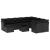 Set canapele de grădină cu perne, 11 piese, negru, poliratan GartenMobel Dekor
