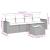Set mobilier de grădină cu perne, 5 piese, negru, poliratan GartenMobel Dekor