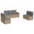 Set canapele de grădină, 7 piese, cu perne, bej, poliratan GartenMobel Dekor