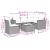 Set mobilier de grădină cu perne, 6 piese, negru, poliratan GartenMobel Dekor