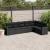 Set canapele de grădină cu perne, 7 piese, negru, poliratan GartenMobel Dekor
