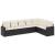 Set canapele de grădină cu perne, 7 piese, negru, poliratan GartenMobel Dekor
