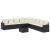 Set canapele de grădină cu perne, 10 piese, negru, poliratan GartenMobel Dekor