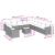 Set canapele de grădină, 12 piese, cu perne, negru, poliratan GartenMobel Dekor