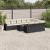 Set canapele de grădină cu perne, 11 piese, negru, poliratan GartenMobel Dekor