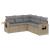 Set canapele de grădină cu perne, 5 piese, bej, poliratan GartenMobel Dekor