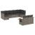 Set canapele de grădină, 9 piese, cu perne, gri, poliratan GartenMobel Dekor