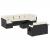 Set canapele de grădină cu perne, 10 piese, negru, poliratan GartenMobel Dekor