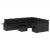 Set canapele de grădină cu perne, 10 piese, negru, poliratan GartenMobel Dekor