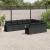 Set canapele de grădină cu perne, 10 piese, negru, poliratan GartenMobel Dekor