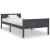 Cadru de pat, gri, 100x200 cm, lemn masiv de pin GartenMobel Dekor