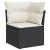Set mobilier de grădină cu perne, 6 piese, negru, poliratan GartenMobel Dekor