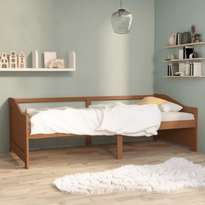 Pat de zi cu 3 locuri, maro miere, 90x200 cm, lemn masiv pin GartenMobel Dekor