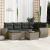 Set canapele de grădină, 7 piese, cu perne, gri, poliratan GartenMobel Dekor